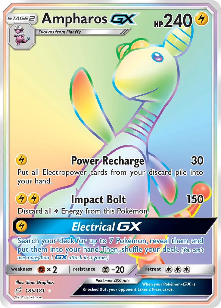 Ampharos-GX #185, Team Up Secret