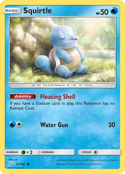 Squirtle #22, Reverse Foil