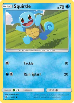 Squirtle #23, Reverse Foil