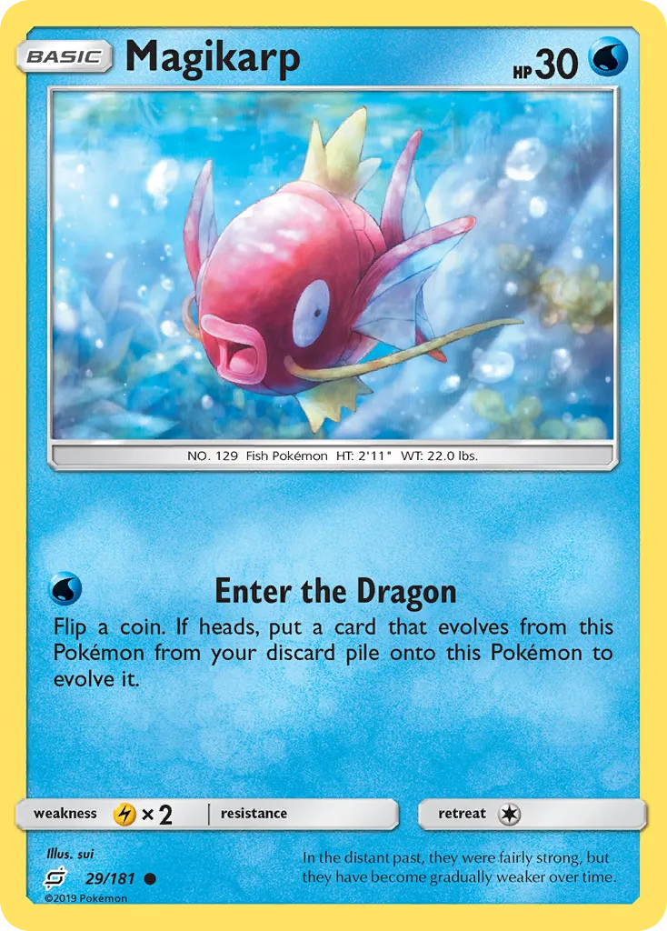 Magikarp #29, Team Up Reverse Foil