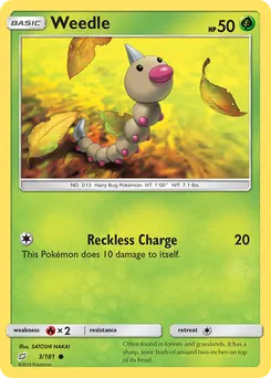 Weedle #3, Reverse Foil