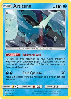 Articuno #32, Reverse Foil
