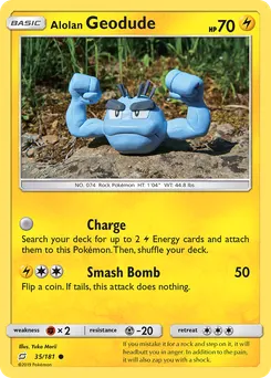 Alolan Geodude #35, Team Up