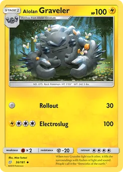 Alolan Graveler #36, Team Up