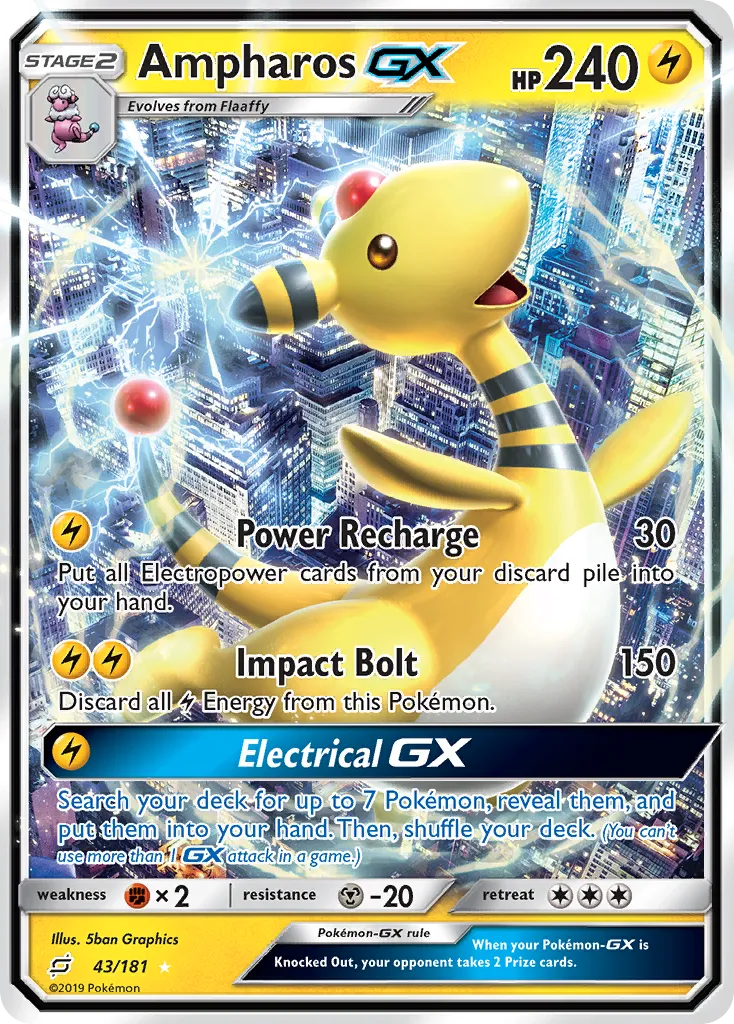 Ampharos-GX #43, Team Up