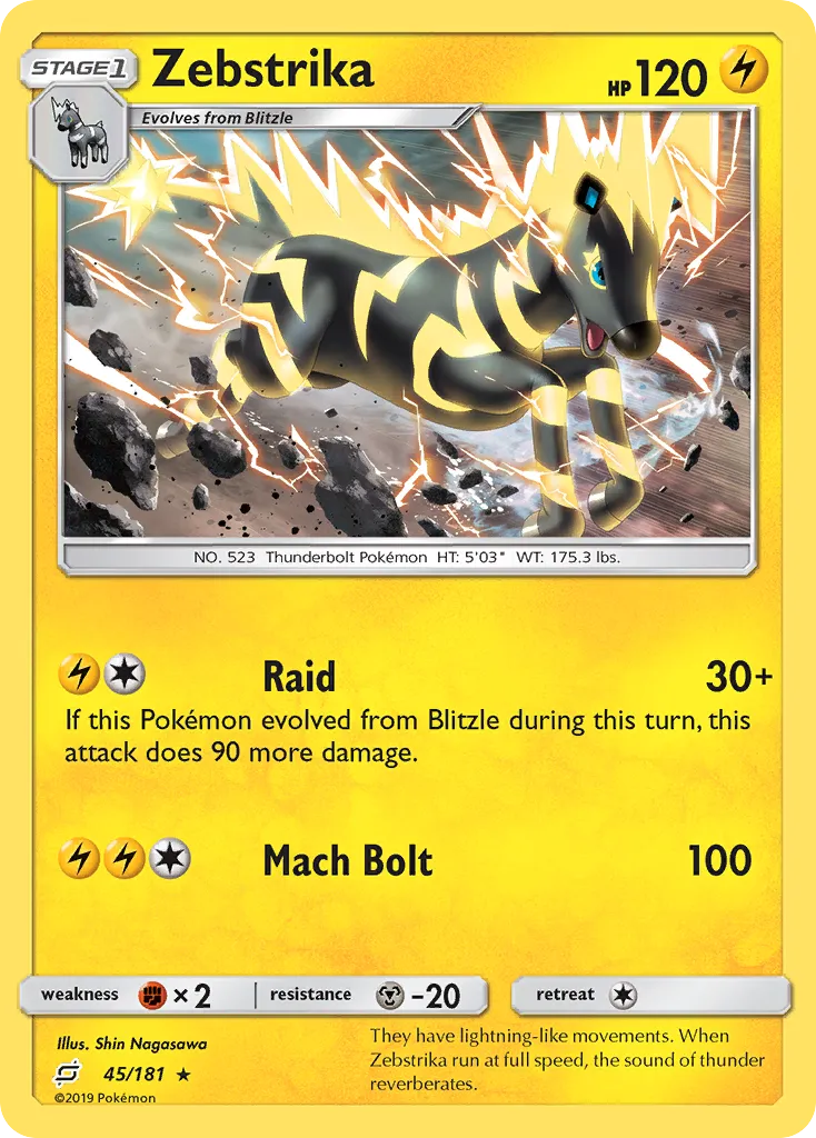 Zebstrika #45, Team Up Reverse Foil