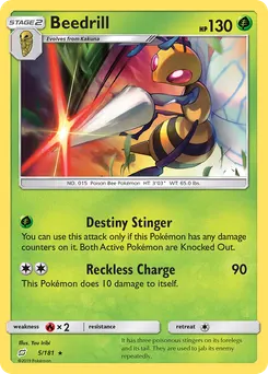 Beedrill #5, Reverse Foil