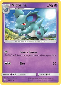 Nidorina #55, Reverse Foil