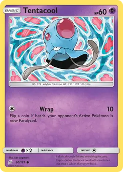 Tentacool #60, Reverse Foil