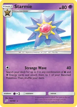 Starmie #65, Reverse Foil