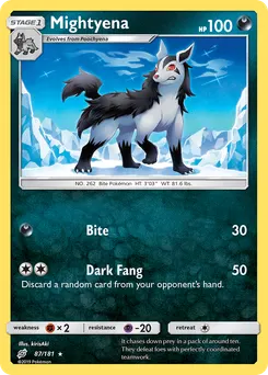 Mightyena #87, Team Up