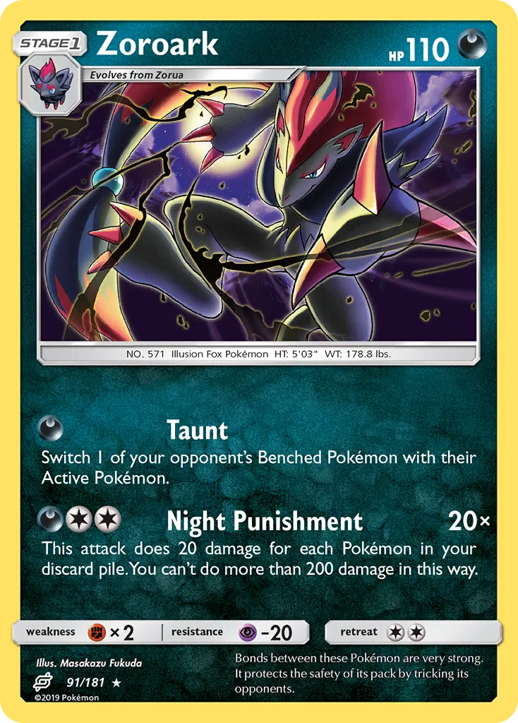 Zoroark #91, Team Up