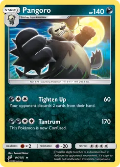 Pangoro #94, Reverse Foil