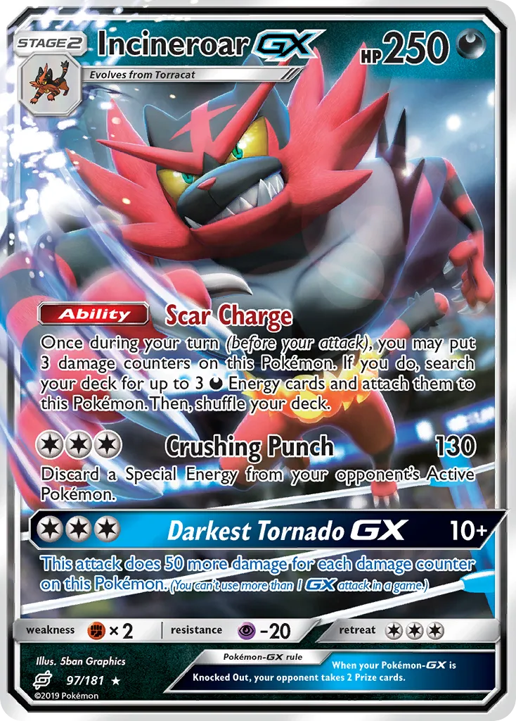 Incineroar-GX #97, Team Up