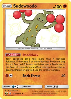 Sudowoodo #SV20, Standard