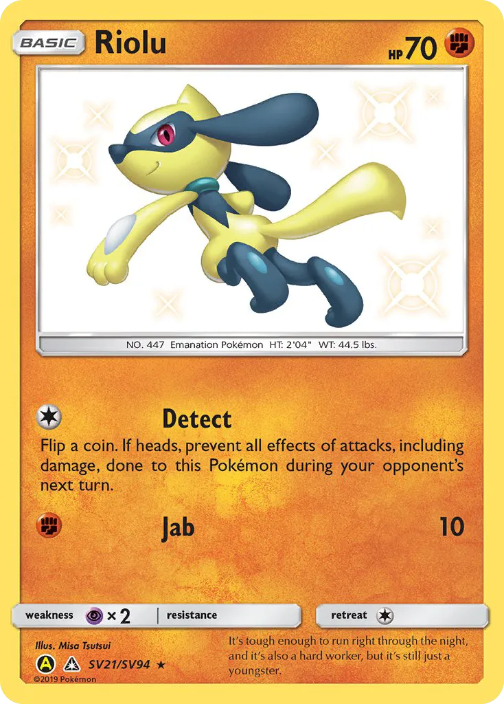 Riolu #SV21, Hidden Fates Shiny Vault