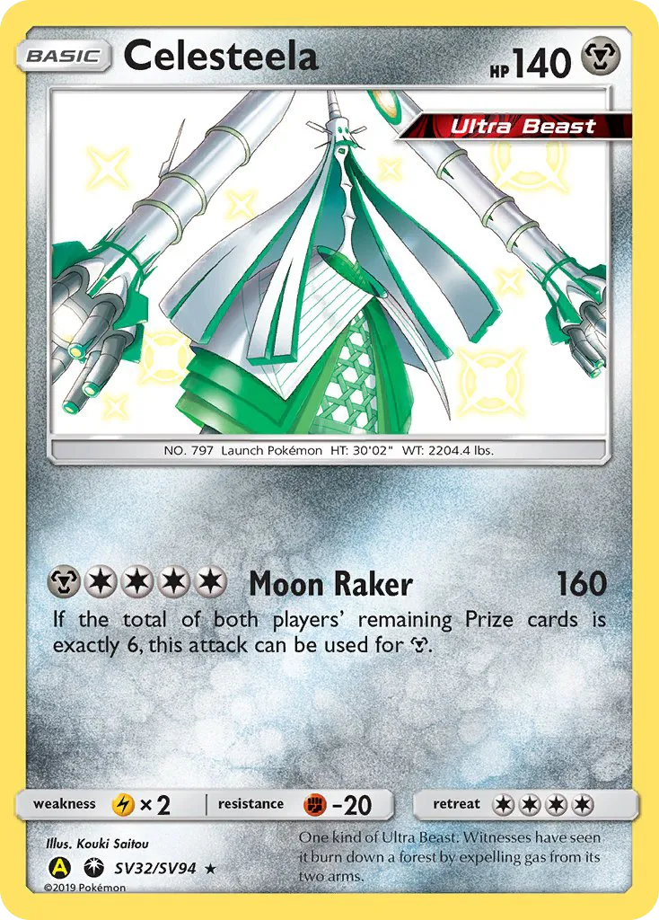 Celesteela #SV32, Hidden Fates Shiny Vault