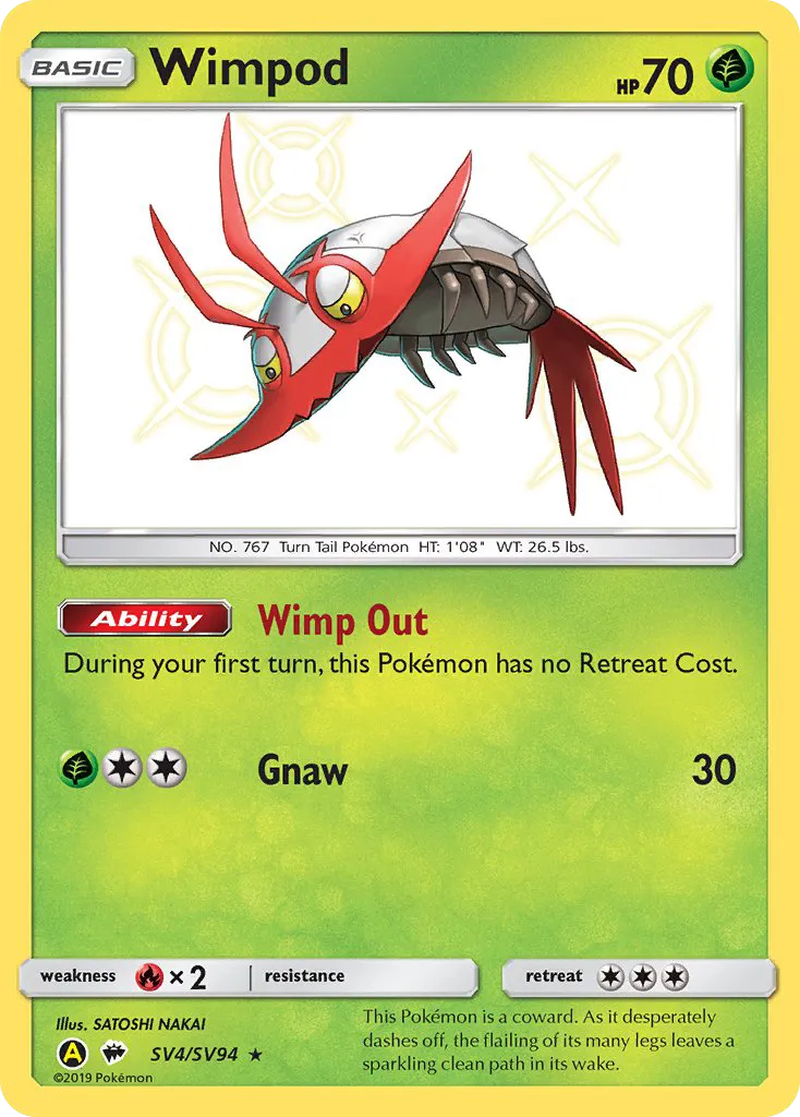 Wimpod #SV4, Hidden Fates Shiny Vault
