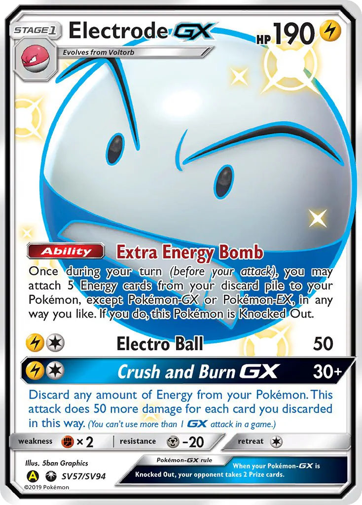Electrode-GX #SV57, Hidden Fates Shiny Vault
