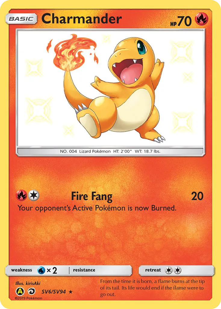 Charmander #SV6, Hidden Fates Shiny Vault
