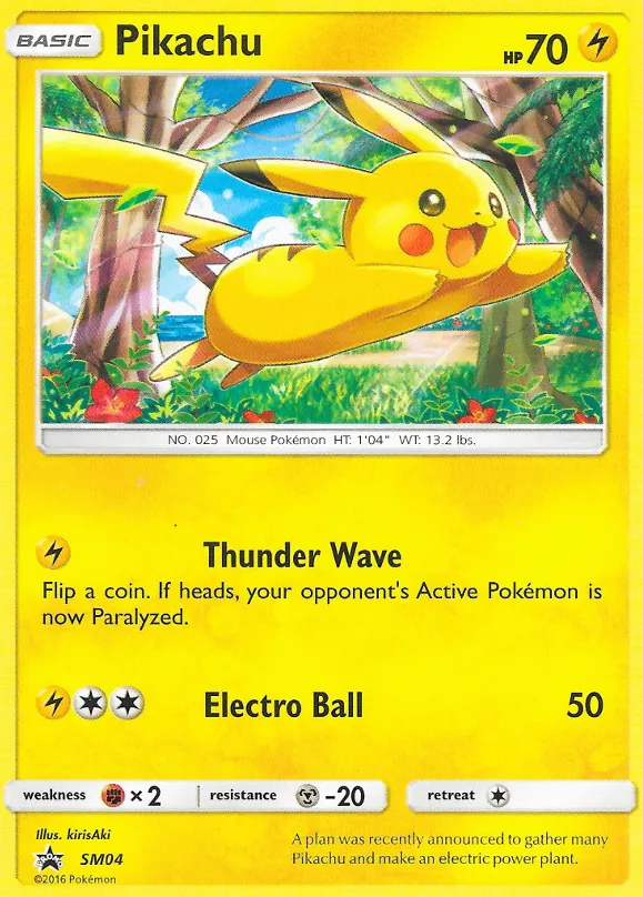 Pikachu #SM04, SM Black Star Promos General Mills 2017