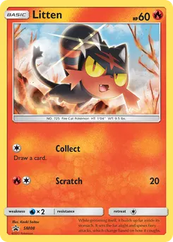 Litten #SM08, Sun & Moon Three Pack Blisters