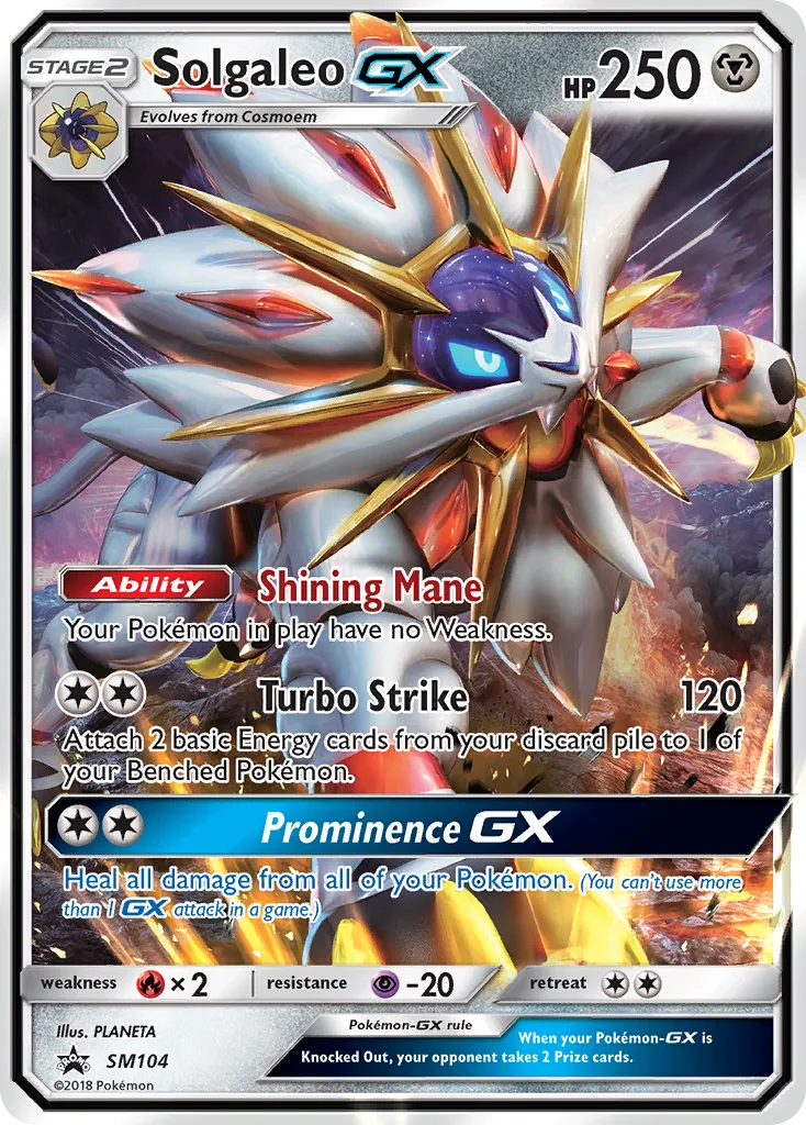 Solgaleo-GX #SM104, SM Black Star Promos Solgaleo GX Box