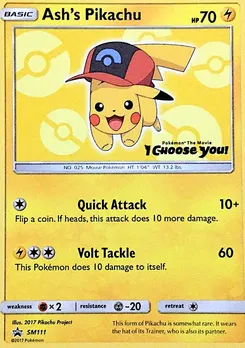 Ash's Pikachu #SM111, I Choose You!