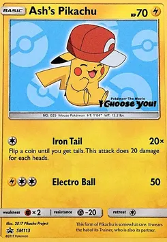 Ash's Pikachu #SM113, I Choose You!