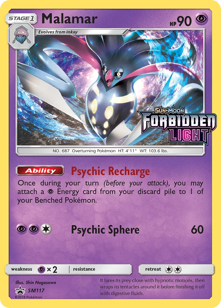 Malamar #SM117, SM Black Star Promos Forbidden Light Prerelease-Staff