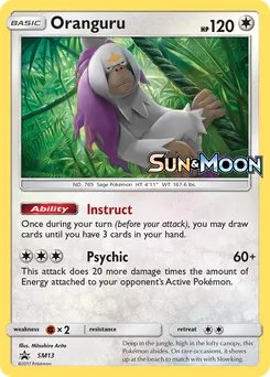 Oranguru #SM13, Sun & Moon Prerelease
