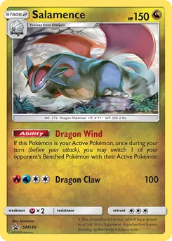 Salamence #SM140, Dragon Majesty Special Collection