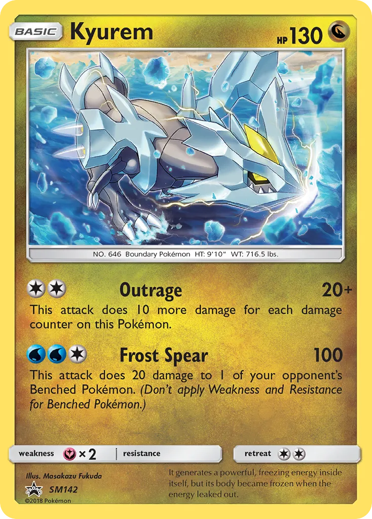 Kyurem #SM142, SM Black Star Promos Dragon Majesty Special Collection