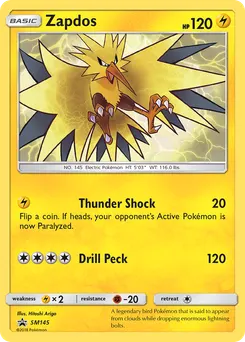 Zapdos #SM145, Fall 2018 Collector Chest