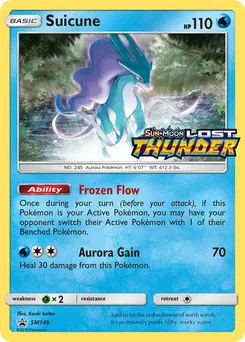 Suicune #SM149, Lost Thunder Prerelease