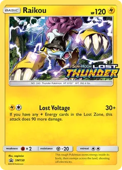 Raikou #SM150, Lost Thunder Prerelease