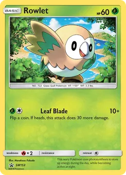 Rowlet #SM153, Lost Thunder Single Pack Blister
