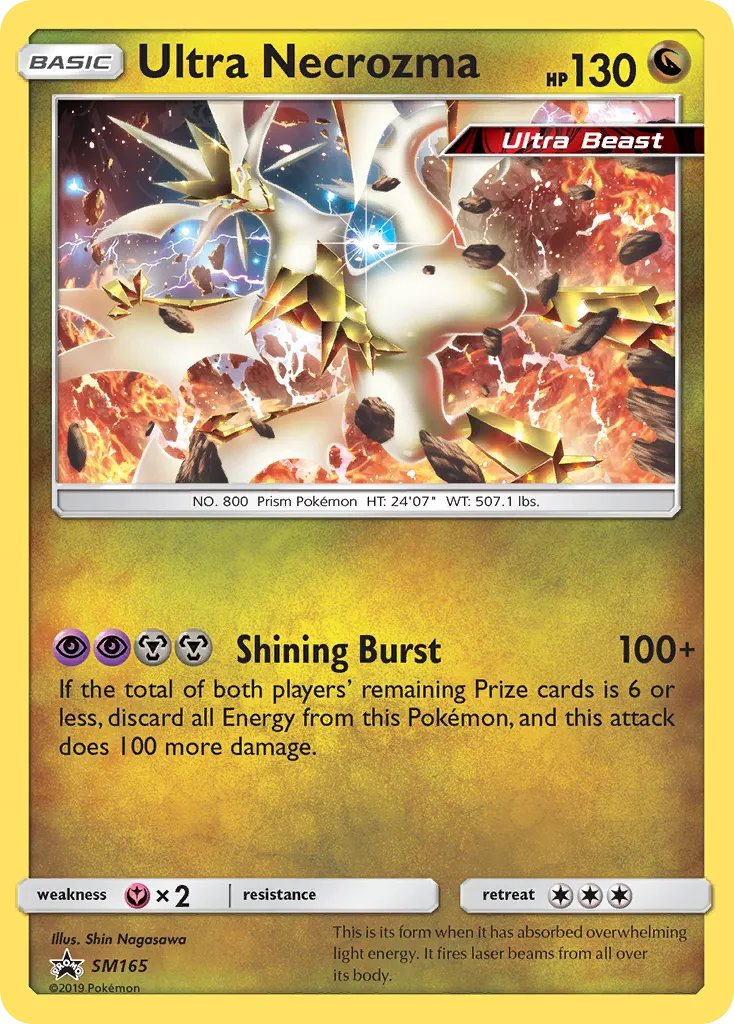 Ultra Necrozma #SM165, SM Black Star Promos Team Up Three Pack Blisters