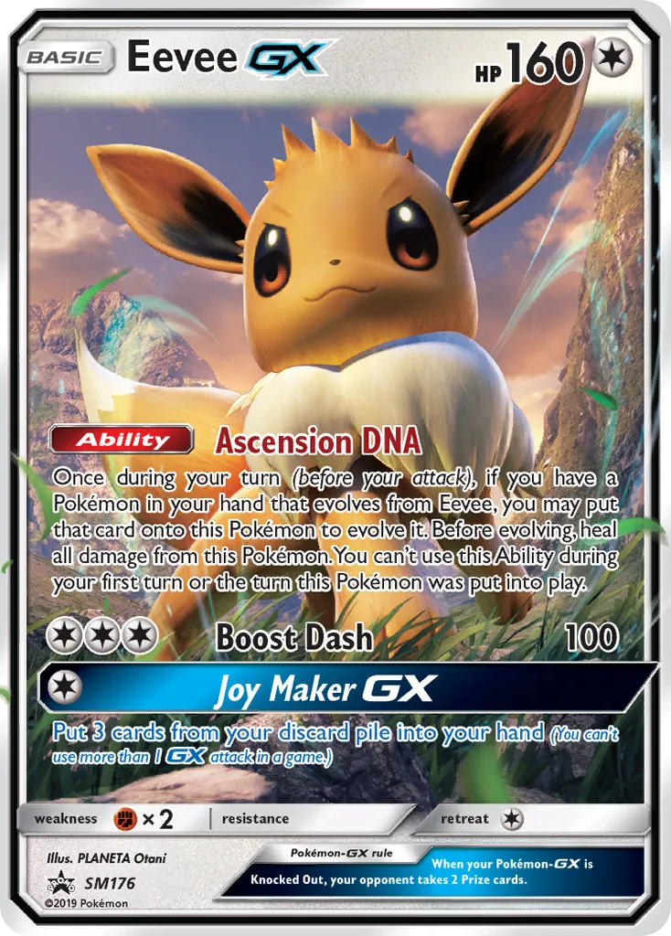 Eevee-GX #SM176, SM Black Star Promos Jolteon GX Special Collection