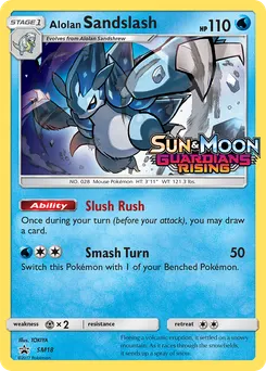 Alolan Sandslash #SM18, Guardians Rising Prerelease