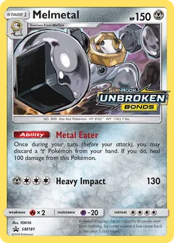 Melmetal #SM181, Unbroken Bonds Prerelease-Staff
