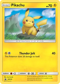 Pikachu #SM183, Unbroken Bonds Single Pack Blisters