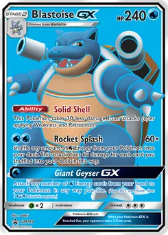 Blastoise-GX #SM189, Blastoise-GX Premium Collection