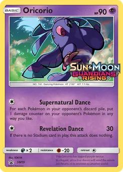 Oricorio #SM19, Guardians Rising Prerelease