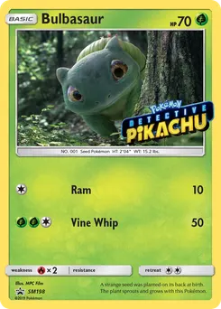 Bulbasaur #SM198, Detective Pikachu on the Case Figure Collection