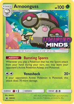 Amoonguss #SM202, Unified Minds Prerelease-Staff