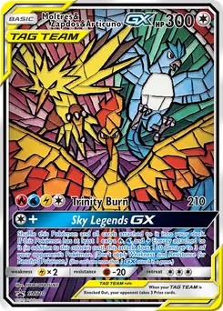 Moltres & Zapdos & Articuno-GX #SM210, Hidden Fates Elite Trainer Box