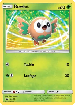 Rowlet #SM22, Sun & Moon Collector Chest