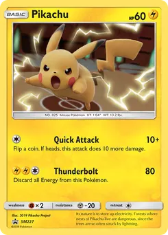 Pikachu #SM227, Fall 2019 Collector Chest