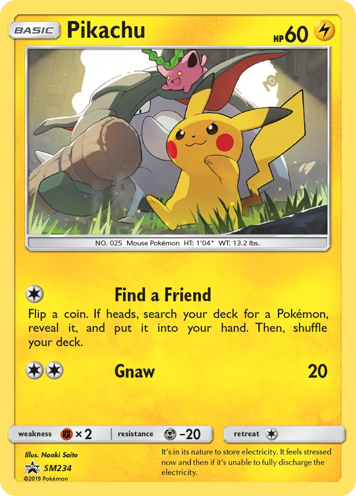 Pikachu #SM234, SM Black Star Promos Pikachu-GX & Eevee-GX Special Collection